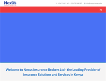 Tablet Screenshot of nexusinsure.co.ke